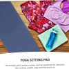 4pcs Tpe Yoga Mat Yoga Mats Pads Wheel Workout Gym Cushion S...
