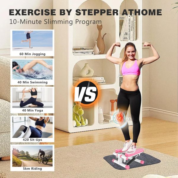 Mini Stair Steppers with Resistance Bands: Twist Workout Equ...