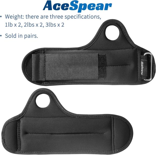 AceSpear Wrist Weights with Thumb Loops Lock for Men Women 1...