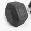 LIONSCOOL Odorless Rubber Encased Hex Dumbbells in Pairs or ...