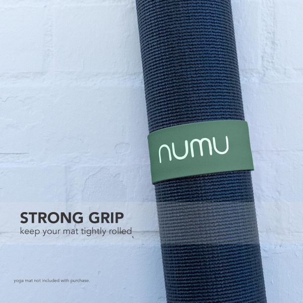 Numu Yoga Mat Strap Slap Band - Easy Snap On to Keep Exercis...