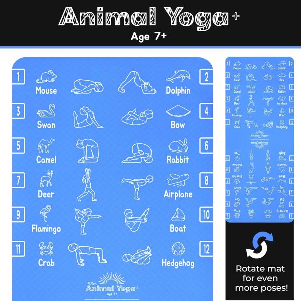Kids Yoga Mat - Non-Slip Lightweight TPE Exercise Mat - Idea...