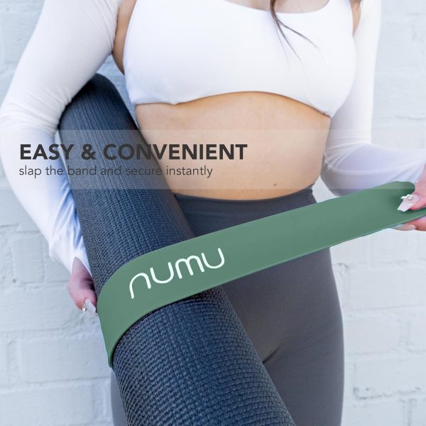 Numu Yoga Mat Strap Slap Band - Easy Snap On to Keep Exercis...