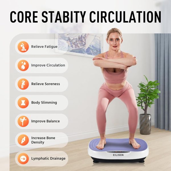 EILISON Glory Vibration Plate Exercise Machine - Whole Body ...