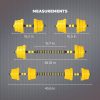 Free Weights 2-in-1 Set, Non-Slip Neoprene Hand, All-Purpose