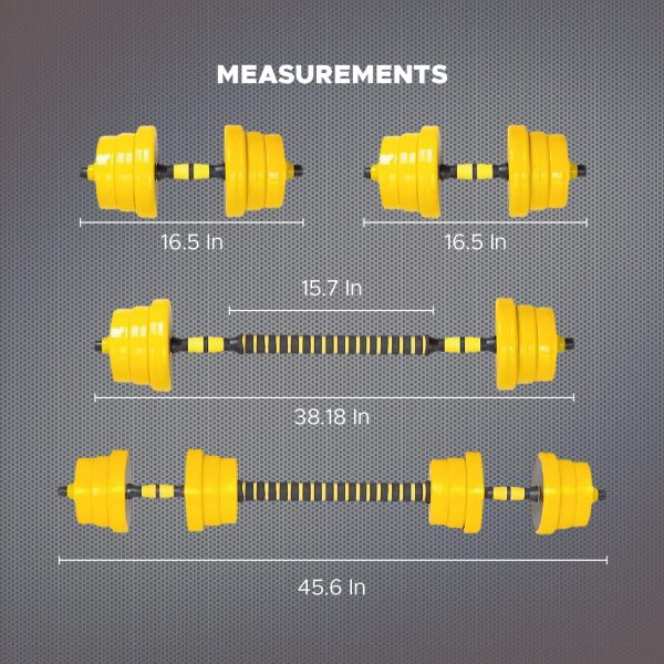 Free Weights 2-in-1 Set, Non-Slip Neoprene Hand, All-Purpose