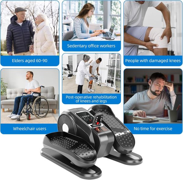 Under Desk Elliptical Machine Seated Ellipse Leg Exerciser f...