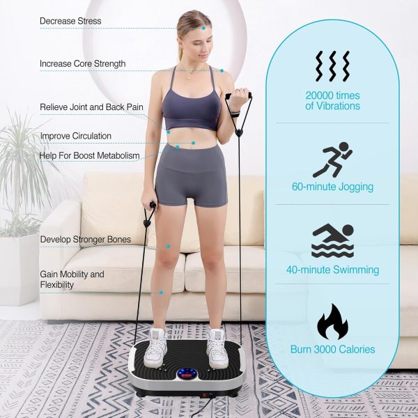 AXV Vibration Plate Exercise Machine Whole Body Workout Vibr...