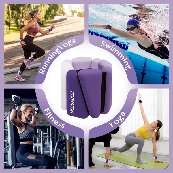 Wrist Weights for Women, Set of 2 Adjustable Ankle Weights W...
