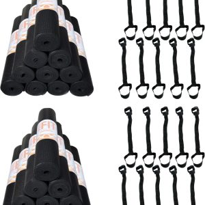 20 Pack Bulk Classic Yoga Mats with Carrying Straps, Bundle ...