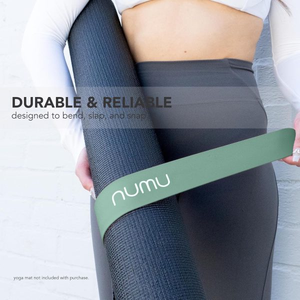 Numu Yoga Mat Strap Slap Band - Easy Snap On to Keep Exercis...