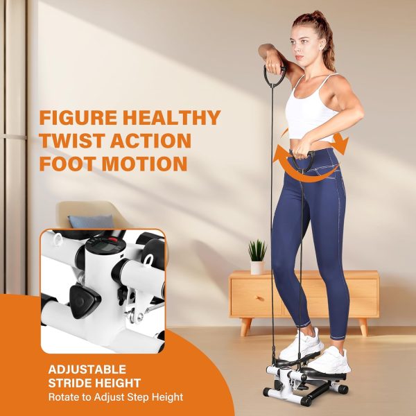 YSSOA Mini Steppers for Exercise at Home, Stair Stepper with...