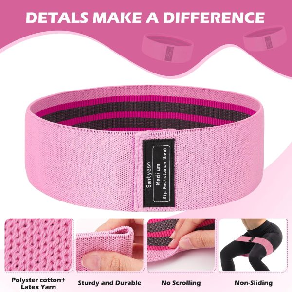 4 fabric hip lift resistance bands for men and women-hip and...