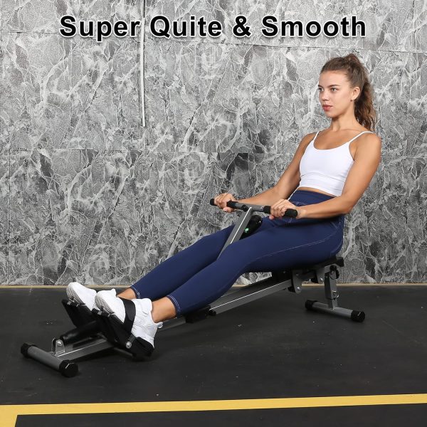 YSSOA Rowing Machine Rower Ergometer, with 12 Levels of Adju...