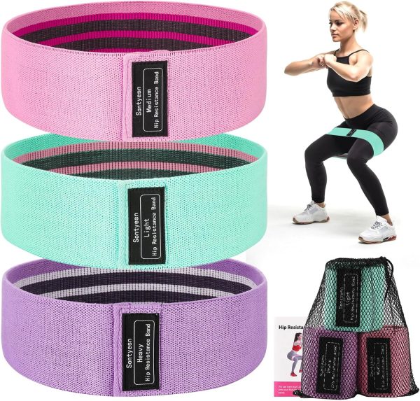 4 fabric hip lift resistance bands for men and women-hip and...