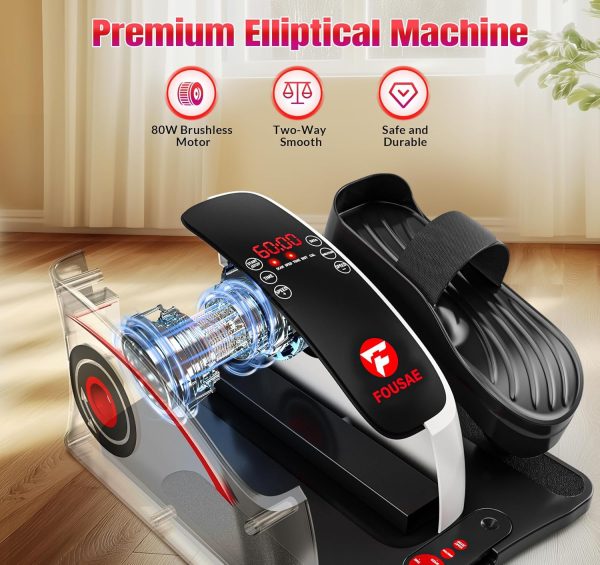 Under Desk Elliptical Machine, Quiet & Compact Electric Peda...