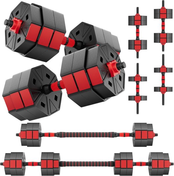 BIERDORF Professional Grade Adjustable Weights Dumbbells Set...