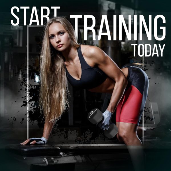 Neoprene Workout Dumbbell Set - Non Slip, Anti Roll Exercise...