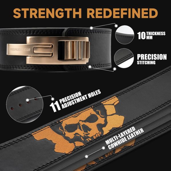 Lever Lifting Belt for Man and Women, Weightlifting with Adj...
