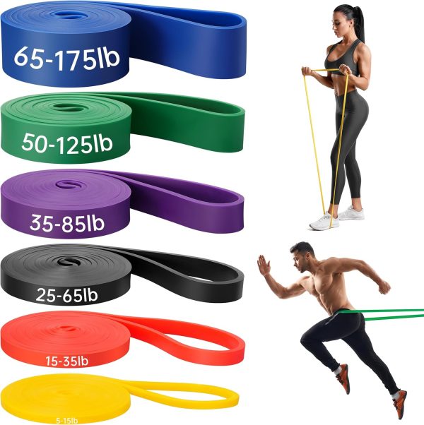 Resistance Bands for Working Out, 6 Packs Exercise Bands, Wo...