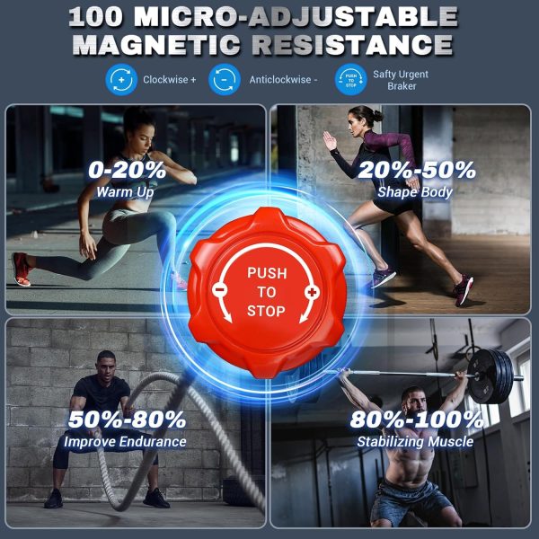 Exercise Bike, Adjustment Magnetic Resistance, Super Silent ...