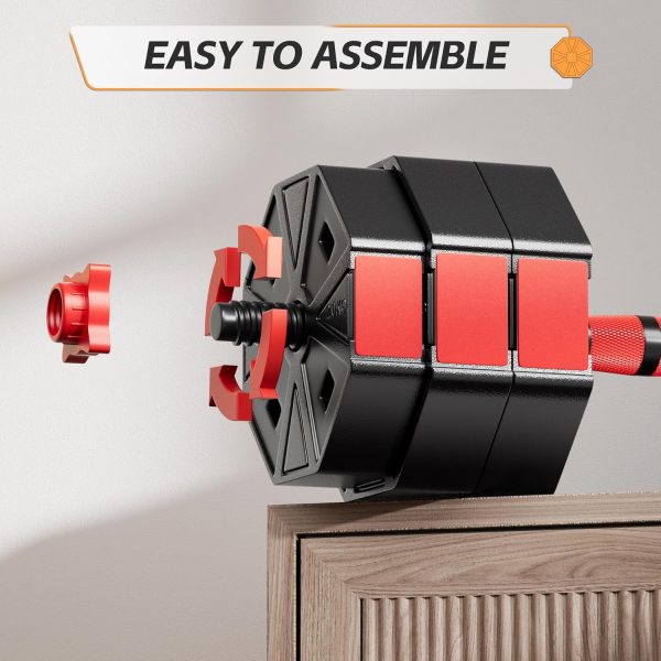 BIERDORF Professional Grade Adjustable Weights Dumbbells Set...