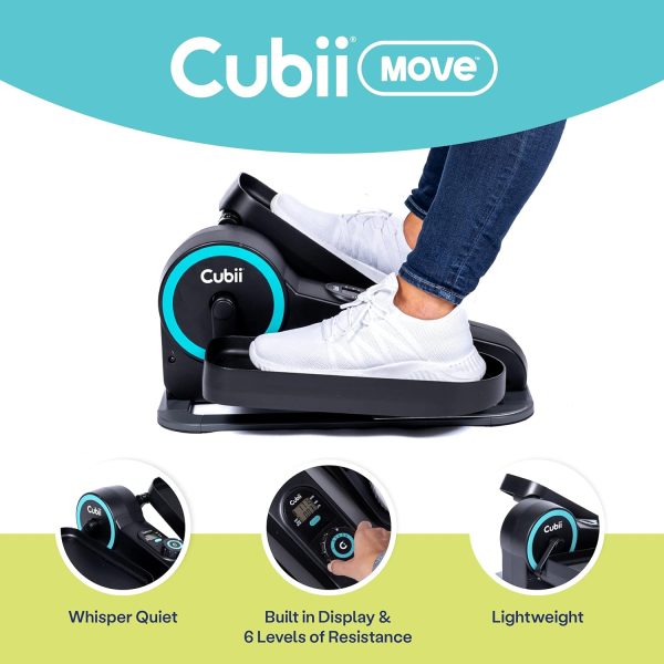 Cubii Move - Under Desk Elliptical Bike Pedal Exerciser Port...