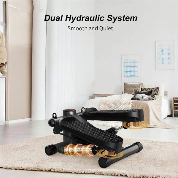 Steppers for Exercise at Home, Mini Stair Stepper with Resis...