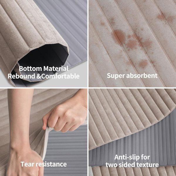 OGOGO Yoga Mat with Suede Finish, Extra Long and Wide 74 x 2...