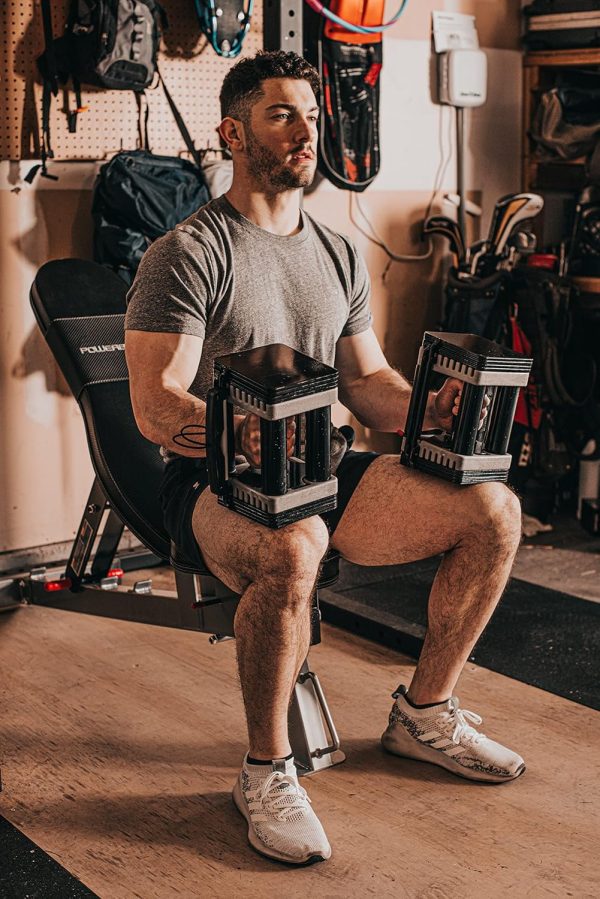 PowerBlock Elite EXP Adjustable Dumbbells, Sold in Pairs, St...