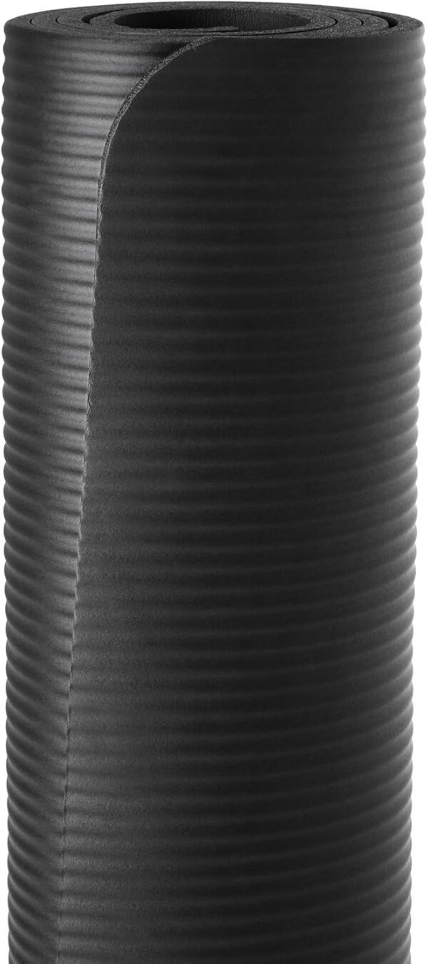 Amazon Basics 1/2 Inch Extra Thick Exercise Yoga Mat with Ca...
