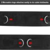 Waist Belt Neoprene Padded Gym Pulley Strap with Rings for C...