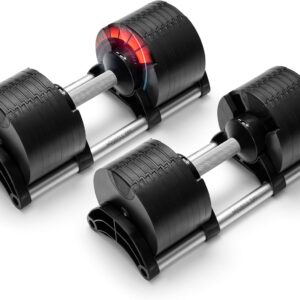 NUOBELL Adjustable Dumbbells 5-80 lbs: Replace 16 Sets, Idea... NUOBELL Adjustable Dumbbells 5-80 lbs: Replace 16 Sets, Idea...