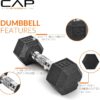 8186MhsfFGL._AC_SL1500_.jpg CAP Barbell 150 lb Dumbbell Set with 2-Tier Rack | Multiple ...